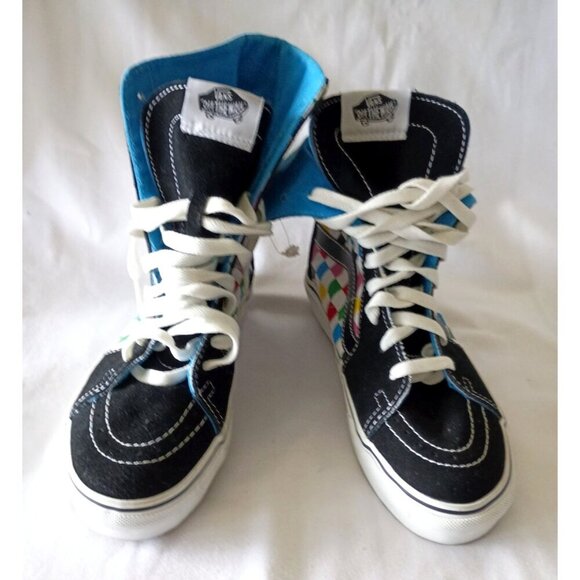 Vans SK8-Hi Checkerboard Sneakers Women’s Size 5 Canvas Super High Top - Picture 9 of 11
